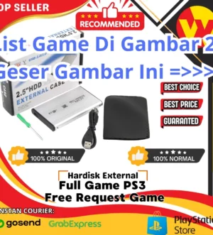 hardisk external PS3 1TB hdd eksternal playstation 3 harddisk eksternal ps3 bonus fullgame hits terbaru free request